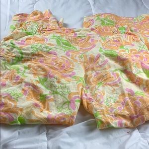 Lilly Pulitzer bright colored floral pants
